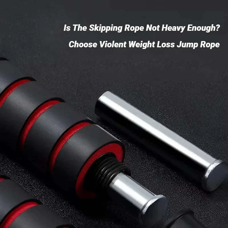 Adjustable Steel Wire Jump Rope for Fitness Training-Black