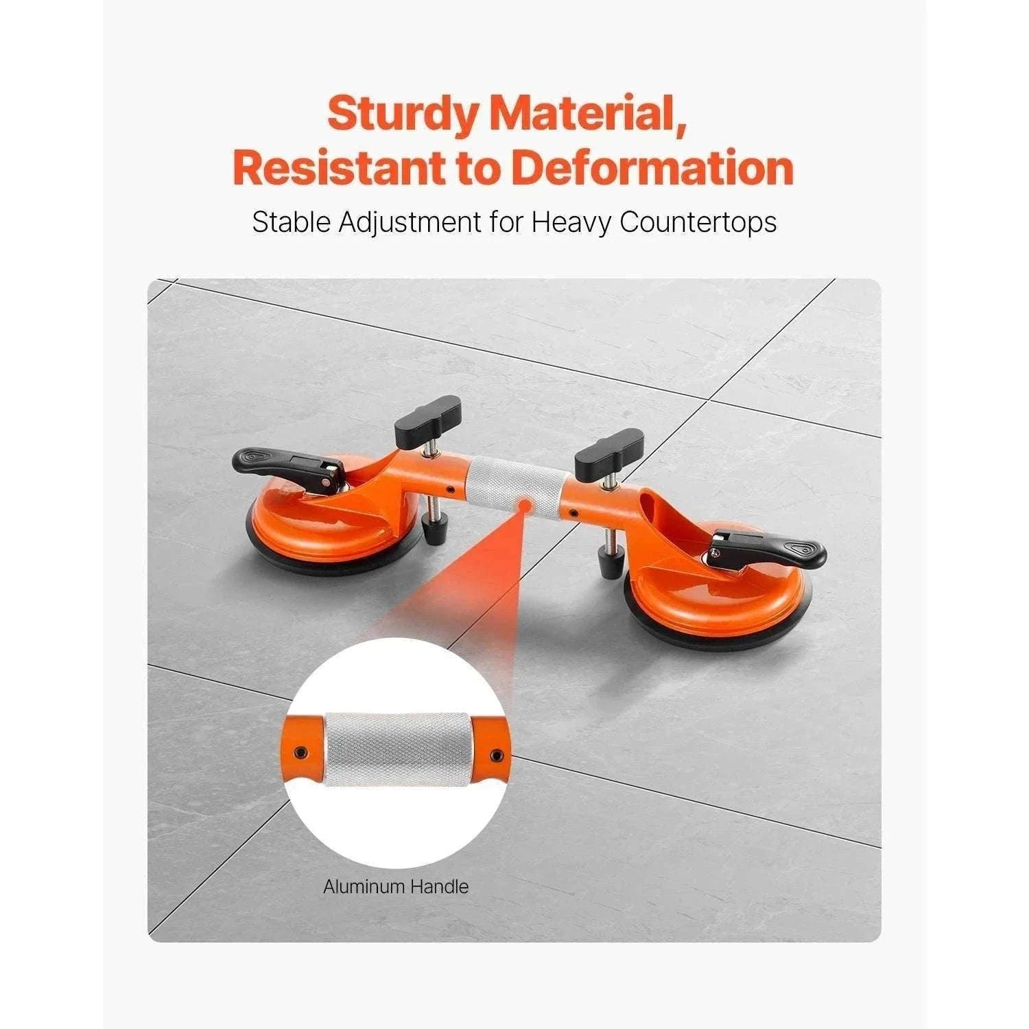 Adjustable Tile Seam Setter 2-Pack with 5in Suction Cups-2 Packs / france