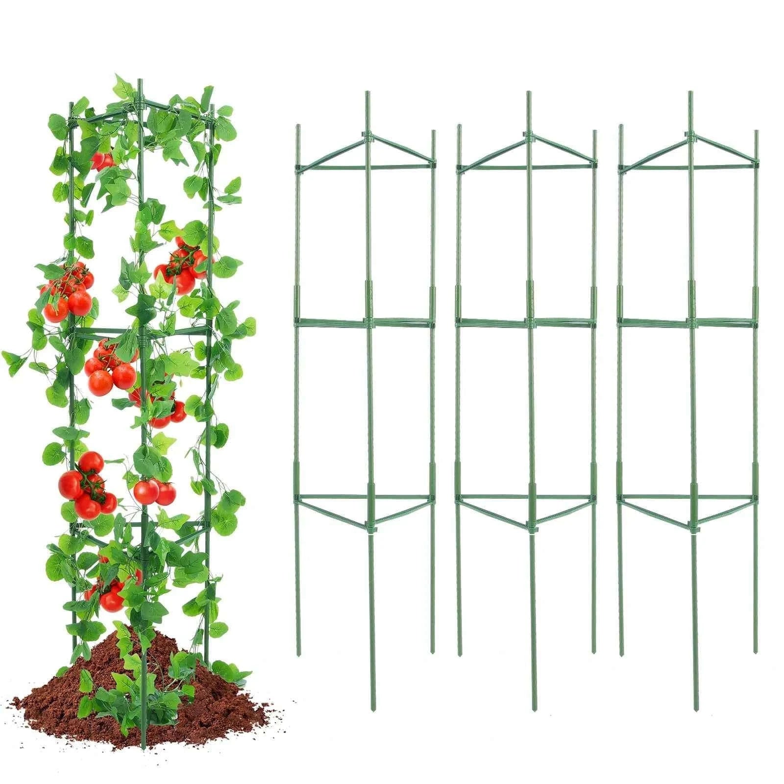 Adjustable Tomato Cage Plant Support Trellis Set-63inch / United States