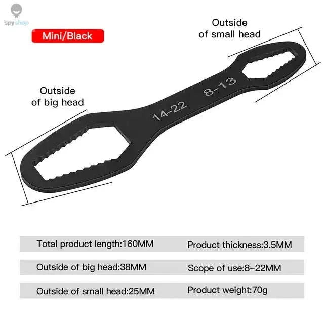 Adjustable Torx Wrench 3–17mm & 8–22mm-145mm 3-17mm