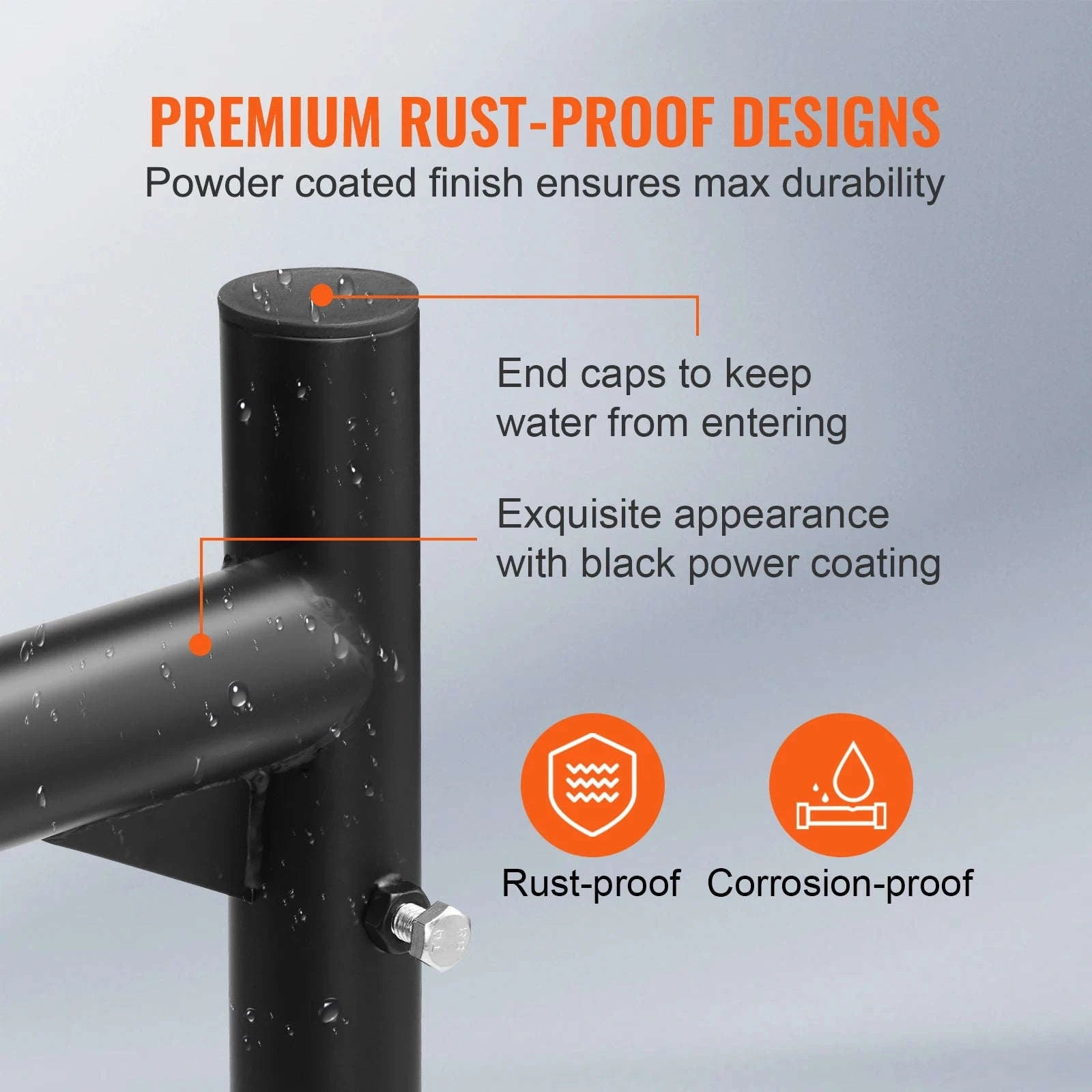 Adjustable Truck Ladder Rack 46-71 in 800 lbs Capacity Steel-31 inch / United States