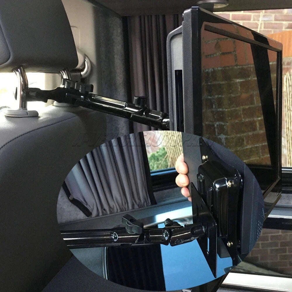 Adjustable TV Headrest Mount for Campervan and Motorhome, 14 to 27 Inch-SET / China Mainland