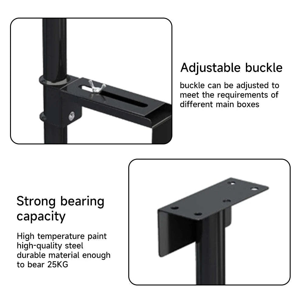 Adjustable Under Desk PC Holder with 360° Swivel Mount-black / france