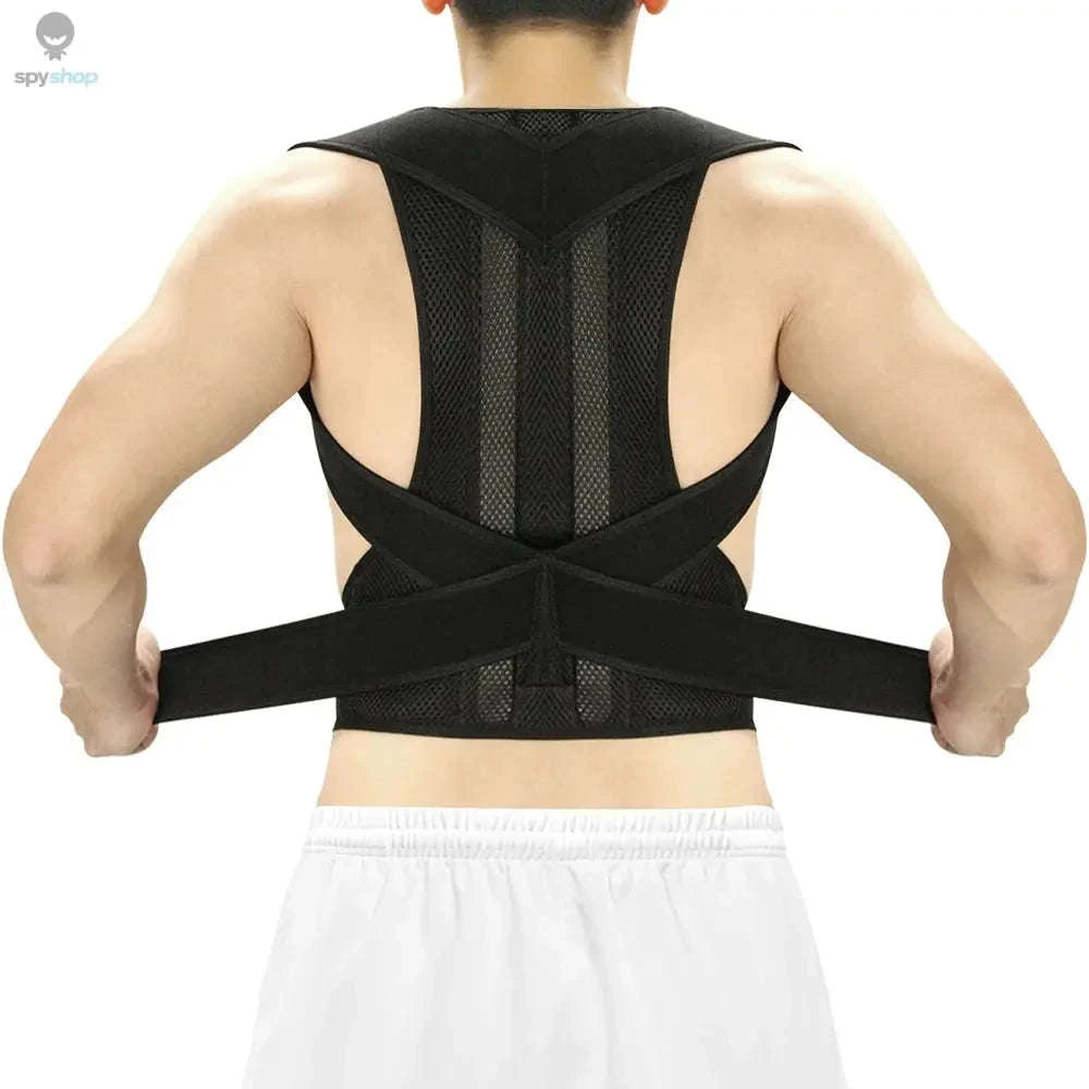 Adjustable Wearable Vest for Back and Shoulder Alignment-Black / 4XL