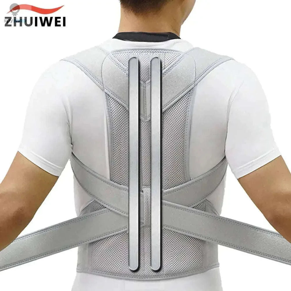 Adjustable Wearable Vest for Back and Shoulder Alignment-Black / 4XL