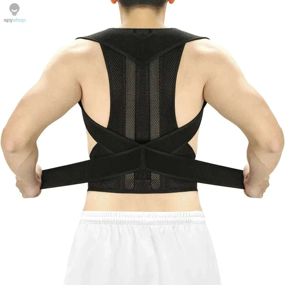 Adjustable Wearable Vest for Back and Shoulder Alignment-Black / 4XL
