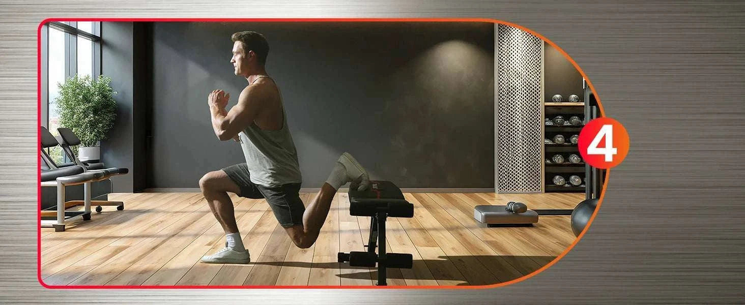 Adjustable Weight Bench for Full Body Home Gym Training-
