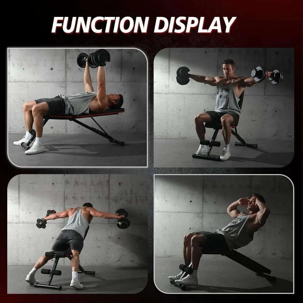 Adjustable Weight Bench for Full Body Home Gym Training-United States
