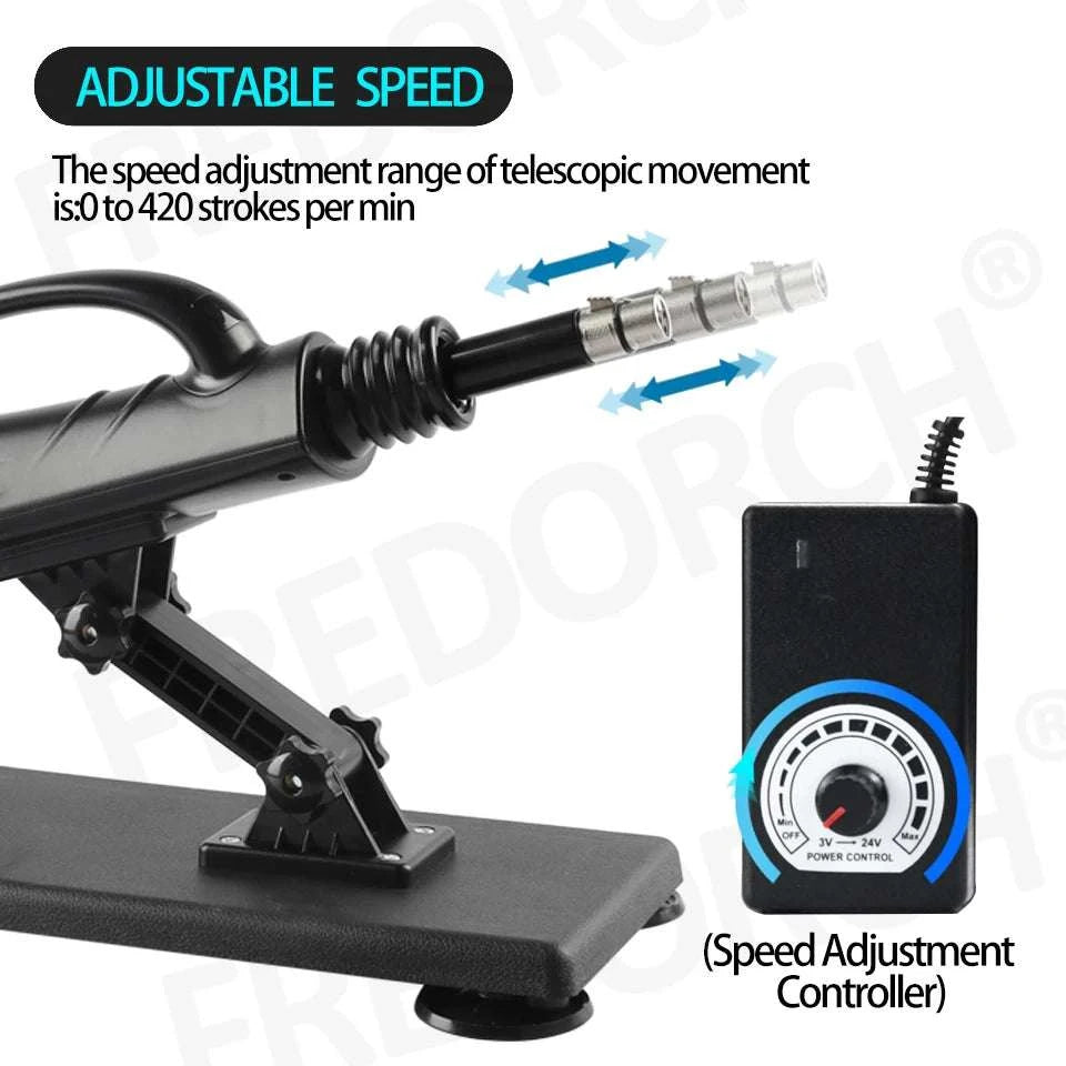 Adjustable Wireless Control Intimate Machine with Remote Speed Control-7 Accessories / Poland