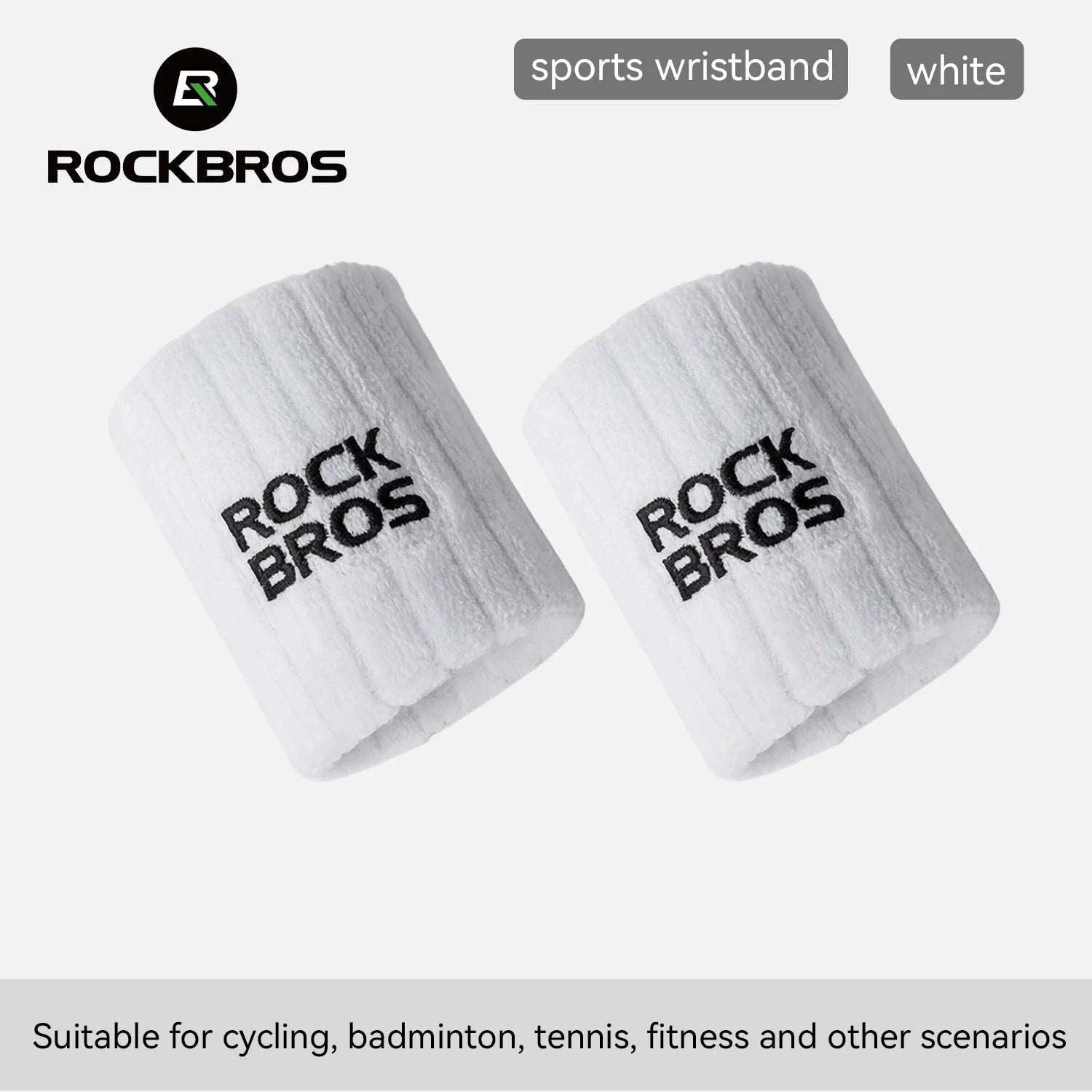 Adjustable Wrist Support Sweatband for Sports and Daily Training-1pcs white