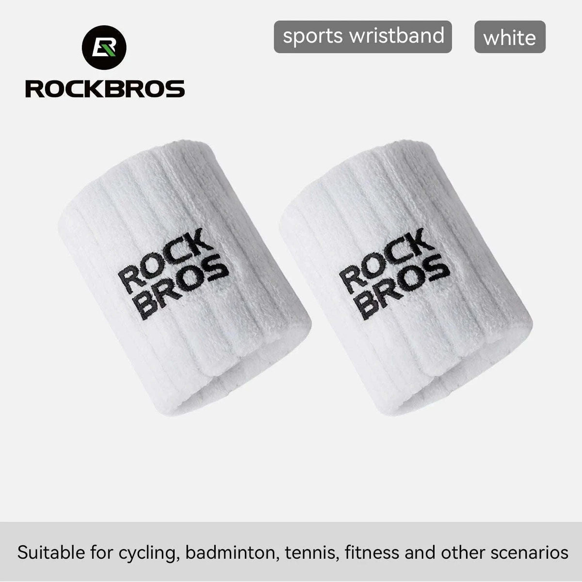 Adjustable Wrist Support Sweatband for Sports and Daily Training-1pcs white