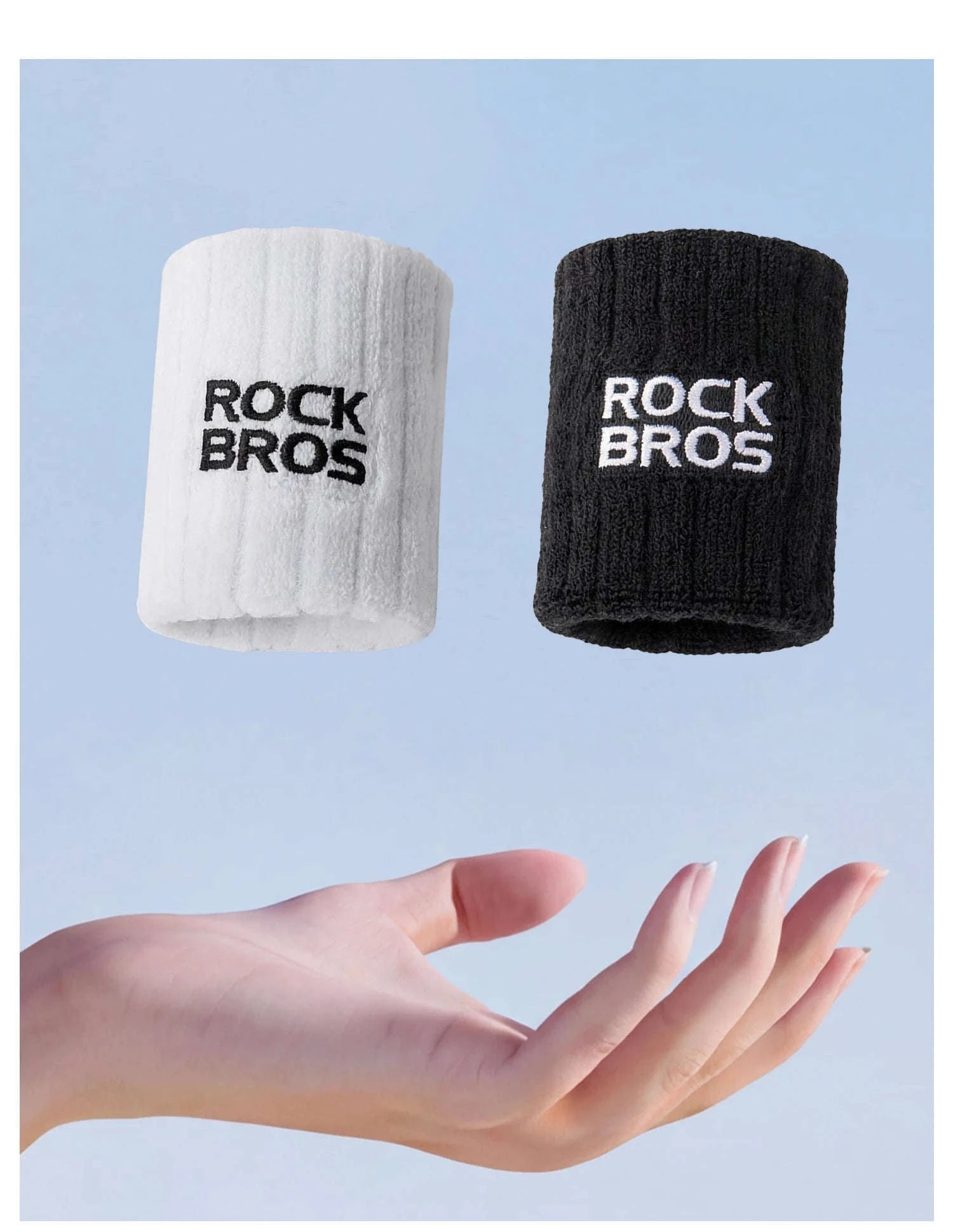 Adjustable Wrist Support Sweatband for Sports and Daily Training-1pcs white