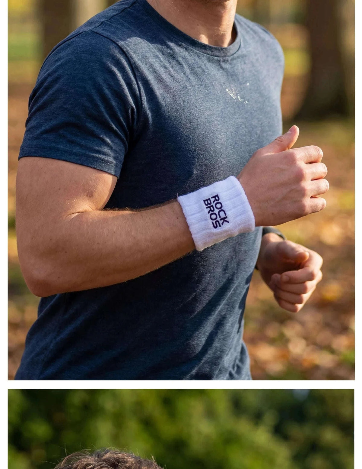 Adjustable Wrist Support Sweatband for Sports and Daily Training-1pcs white