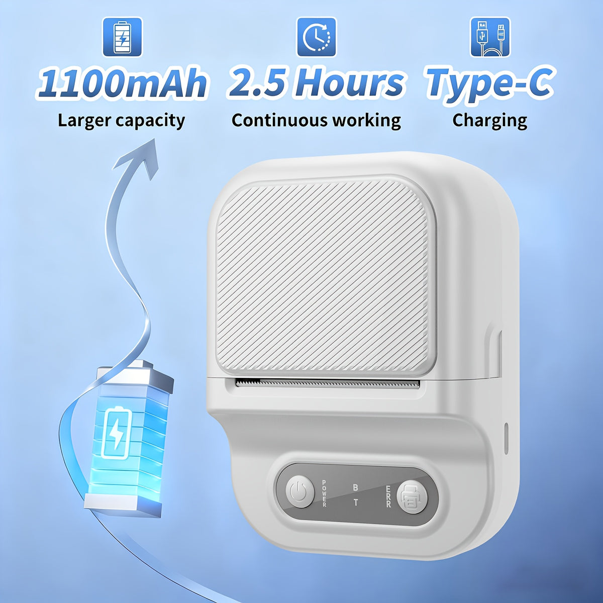 Bluetooth Thermal Label Printer and Paper Options