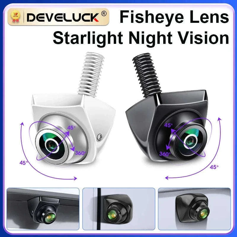 AHD 1080P CVBS Car Rear View Camera 170° Night Vision IP68 Waterproof-D-AHD 720P-White