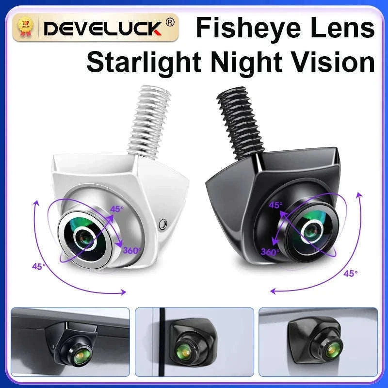AHD 1080P CVBS Car Rear View Camera 170° Night Vision IP68 Waterproof-D-AHD 720P-White