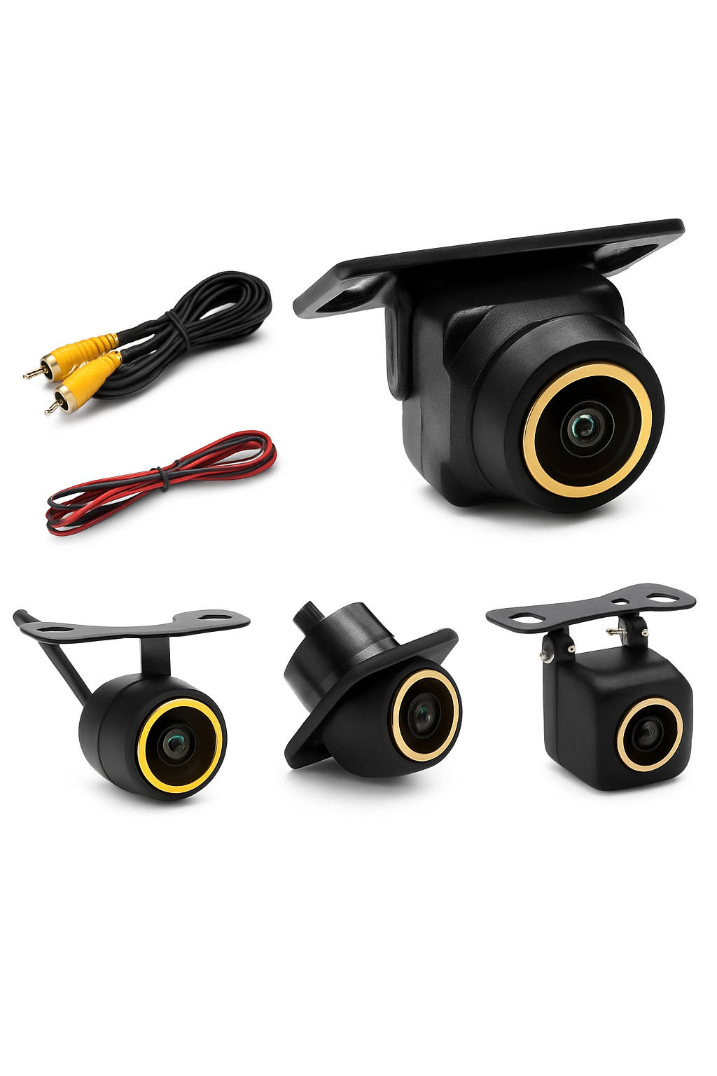 1080P Fisheye Backup Camera with 170° Wide View & Night Vision