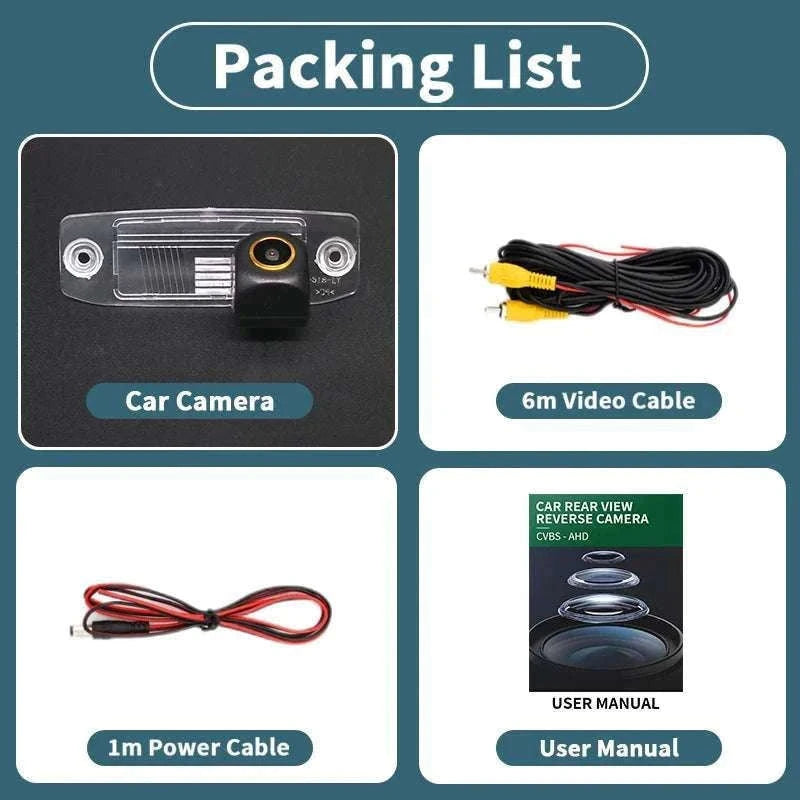AHD Reverse Camera with Dynamic Trajectory for Kia Models-CVBS-AHD / 12 V