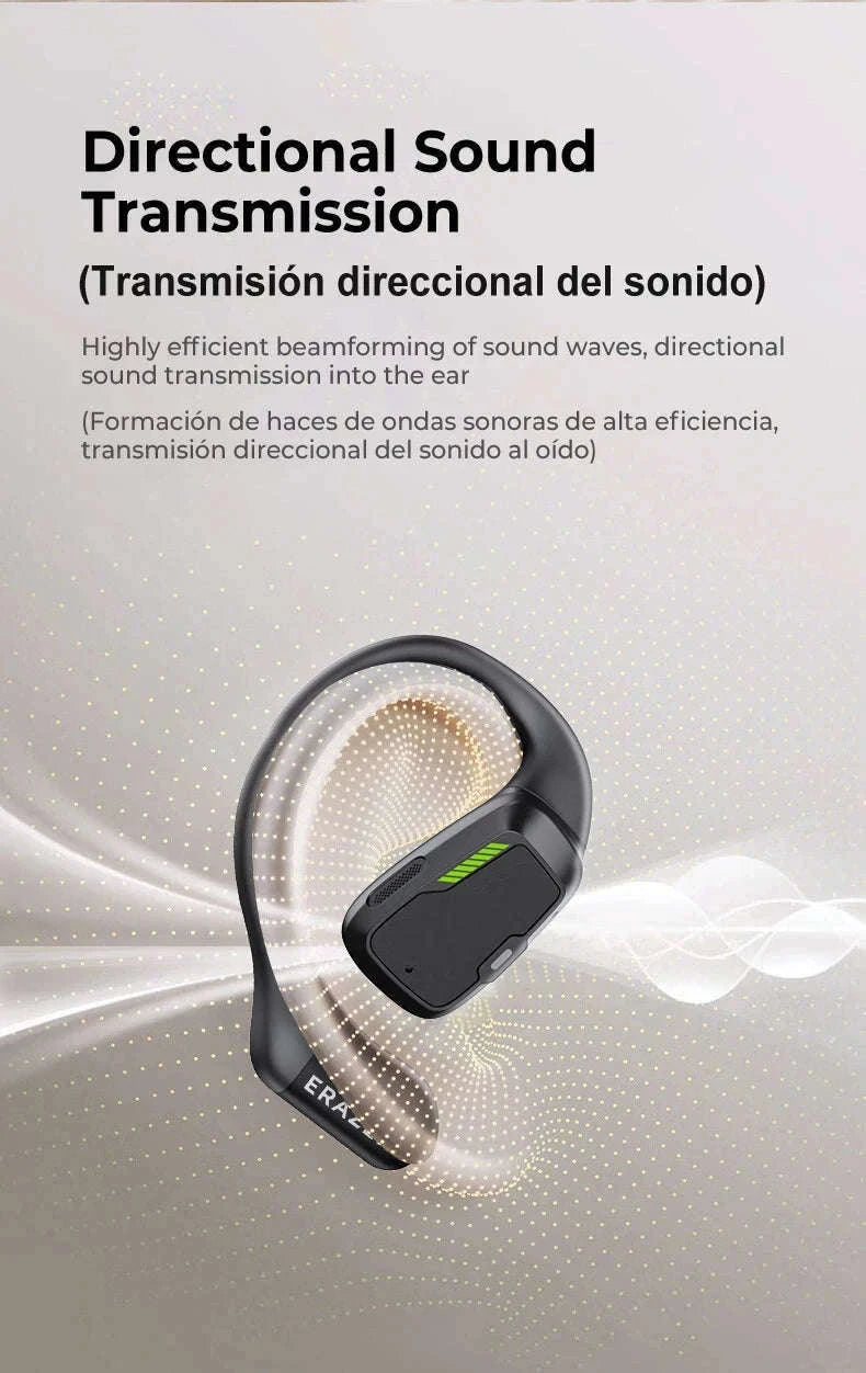 AI Earphone Translator Erazer XP6 Bluetooth Earphones-black AI Chat / China Mainland