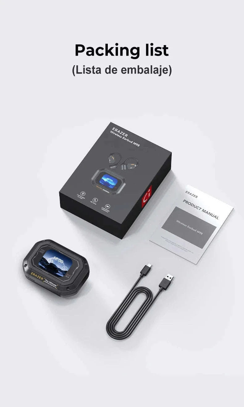 AI Earphone Translator Erazer XP6 Bluetooth Earphones-black AI Chat / China Mainland