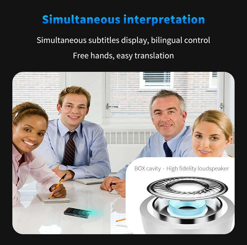 AI Language Translator Device with Real-Time Voice & Photo Translation-Gray / China Mainland