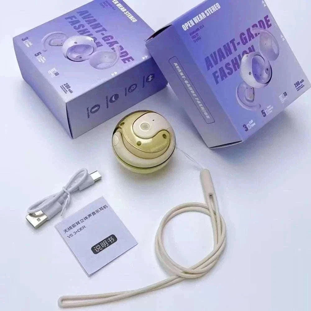 AI Real-Time Language Translation Earphones for Clear Communication-Purple