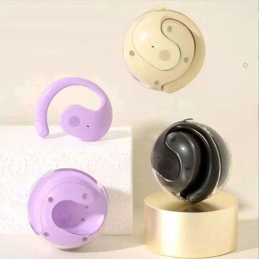 AI Real-Time Language Translation Earphones for Clear Communication-Purple