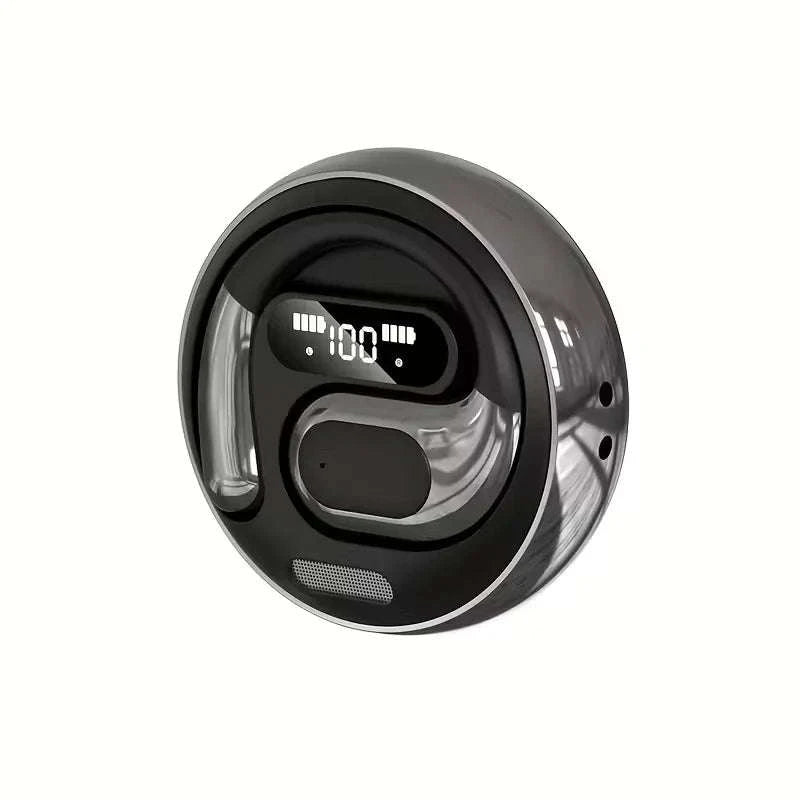 AI Real-Time Translation Earbuds with 100+ Languages & LED Display-White Silver / United States