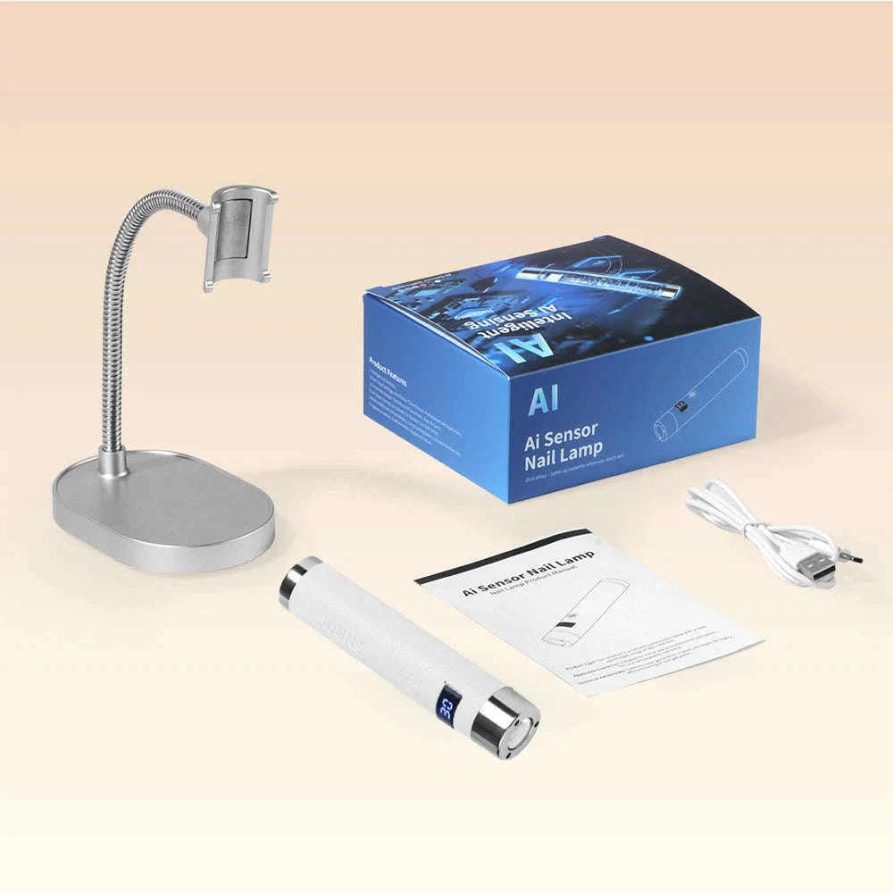 Ai Sensor Nail Lamp – Rechargeable UV LED Mini Nail Dryer-G1 Orange