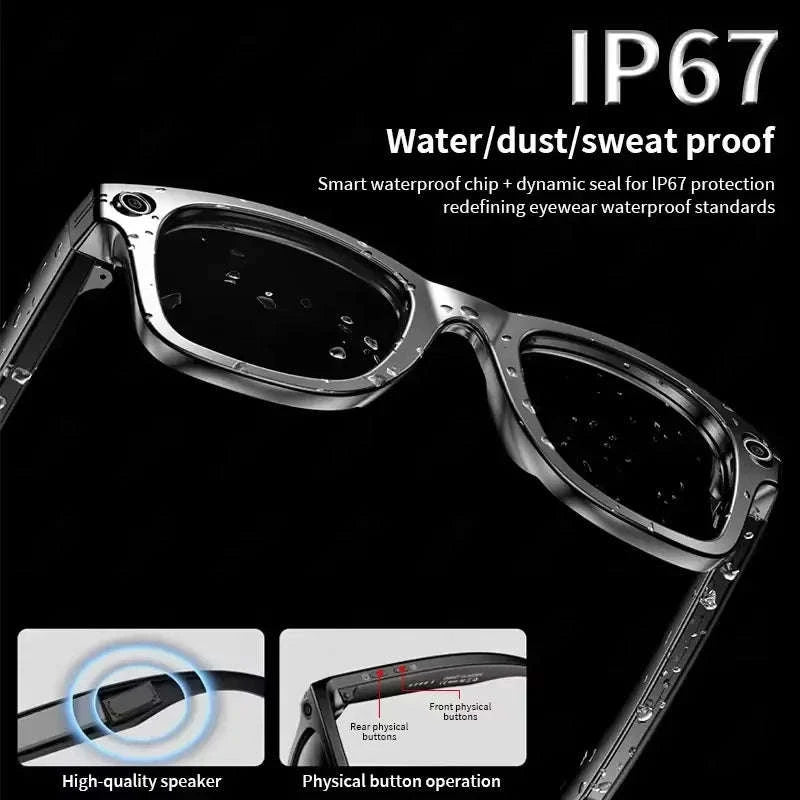 AI Smart Glasses with Camera, Translation, Bluetooth Calls & Video-Eyeglass lens / China Mainland