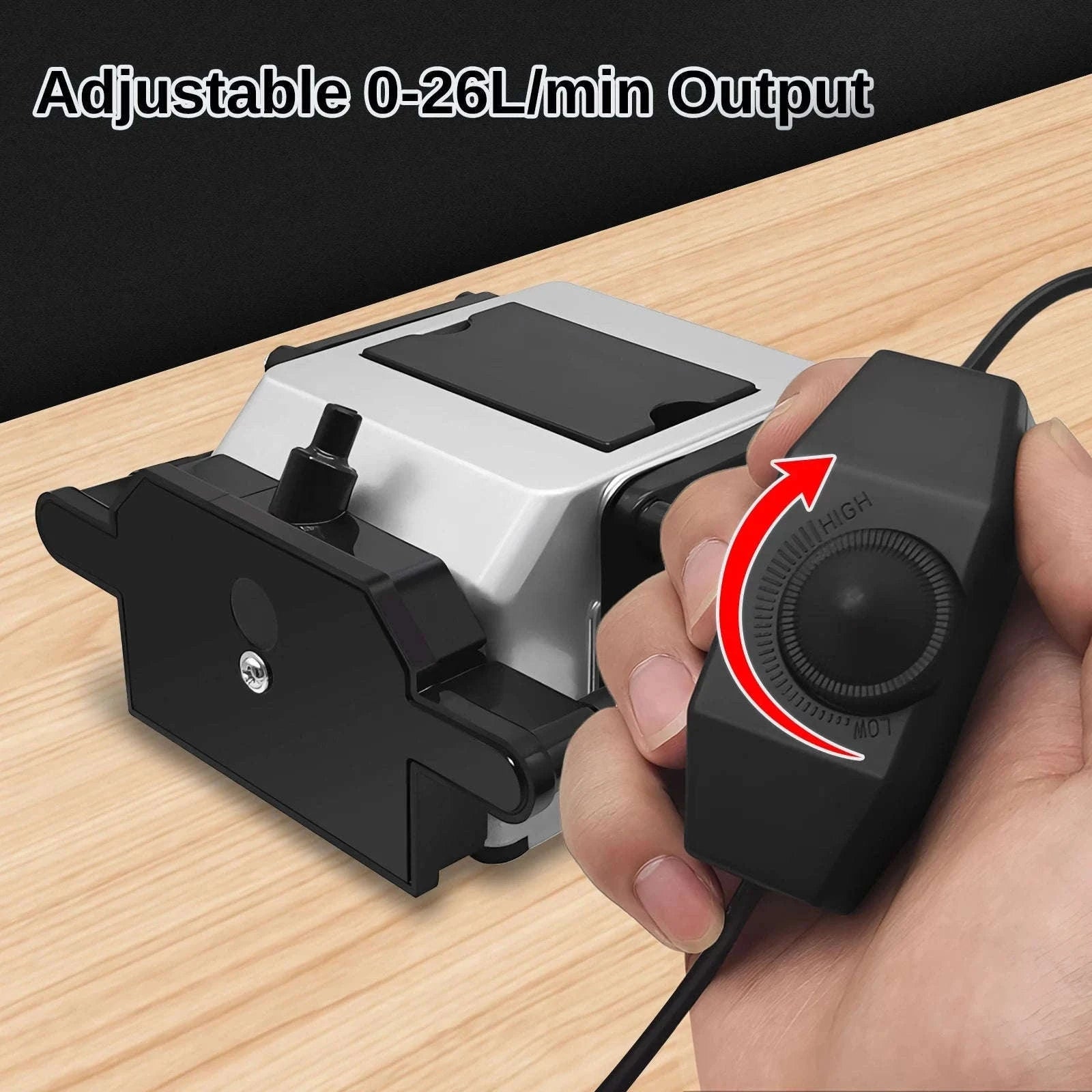 Air Assist Compressor DC 24V Adjustable 10-30 L/Min for Laser Cutter and Engraver-LT-AP-MP56-EU Plug / China Mainland