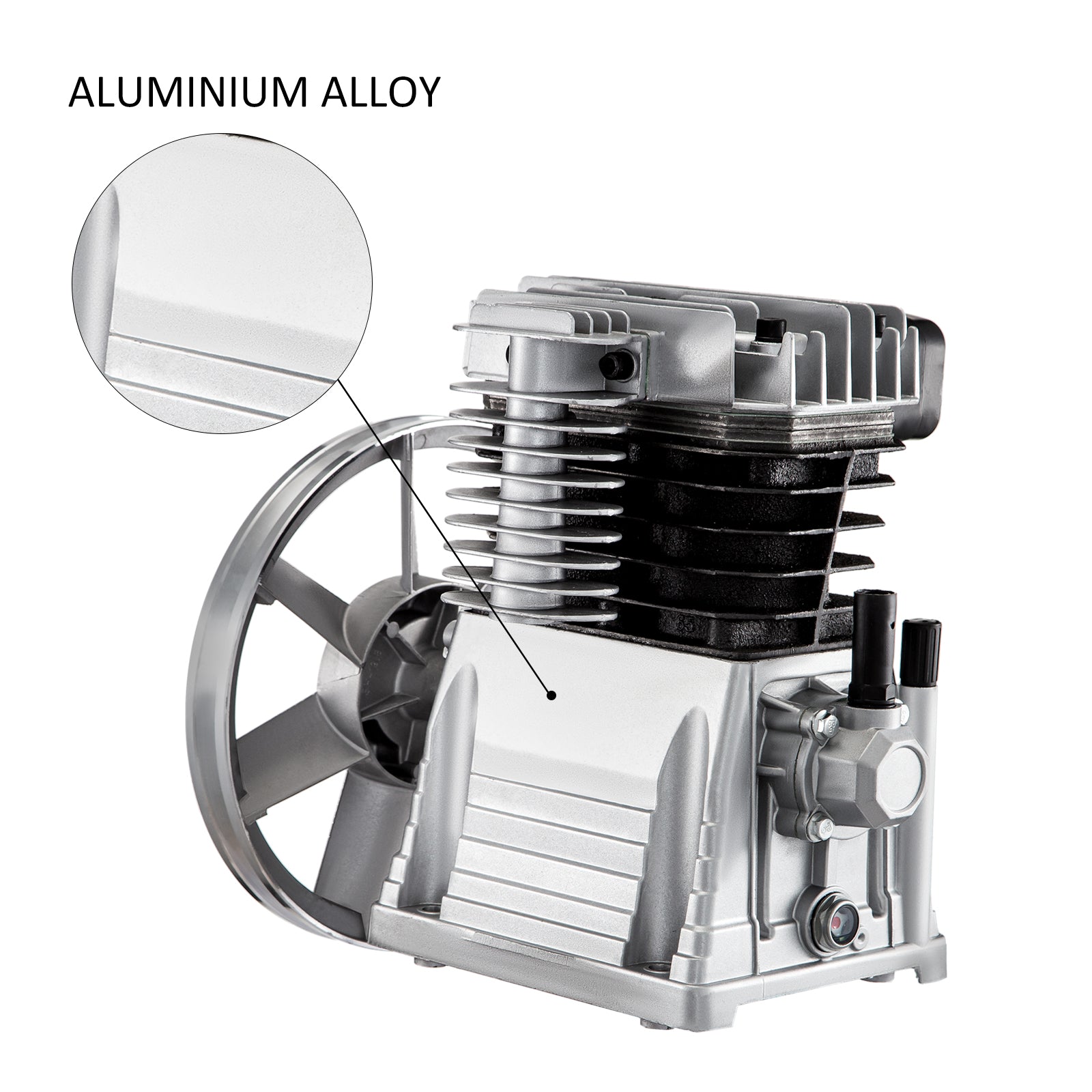 Κεφαλή Αεροσυμπιεστή Διπλού Κυλίνδρου 2,2KW 3HP 11CFM 116PSI Αντλία