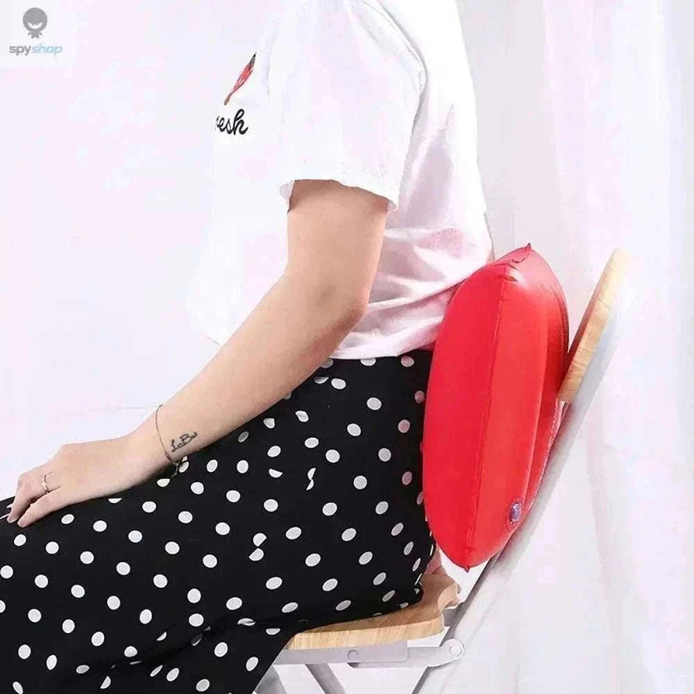 Air Cushion Camping Pillow for Travel and Outdoor Rest-1pc-red