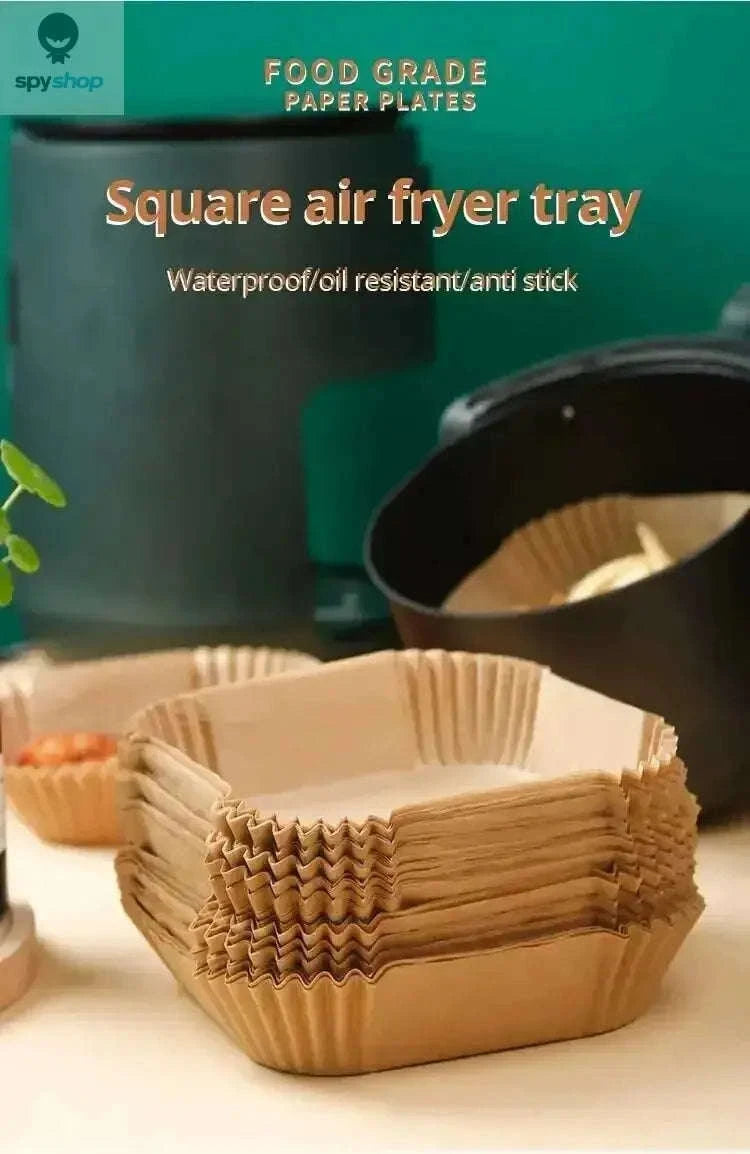 Air Fryer Liners – 50-Pack Disposable Non‑Stick Paper Liners-100PCS 16cm round