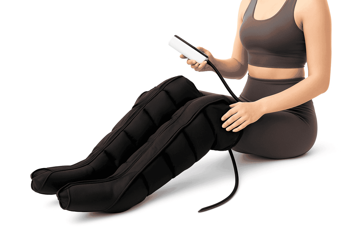 Air Pressure Leg Massager Boots for Tired Legs and Feet-Short / US Plug