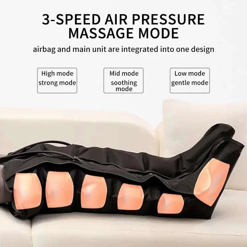 Air Pressure Leg Massager for Calf and Foot Relief-Short / US Plug