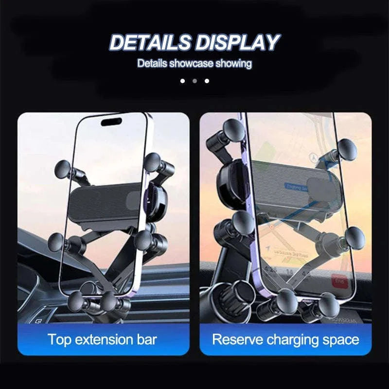 Air Vent Car Phone Holder for 4.7-7 Inch Smartphones-Short