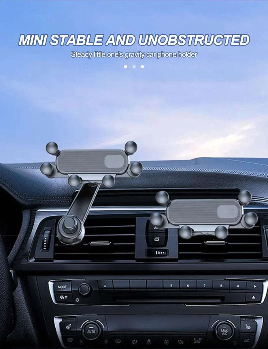 Air Vent Car Phone Holder for 4.7-7 Inch Smartphones-Short