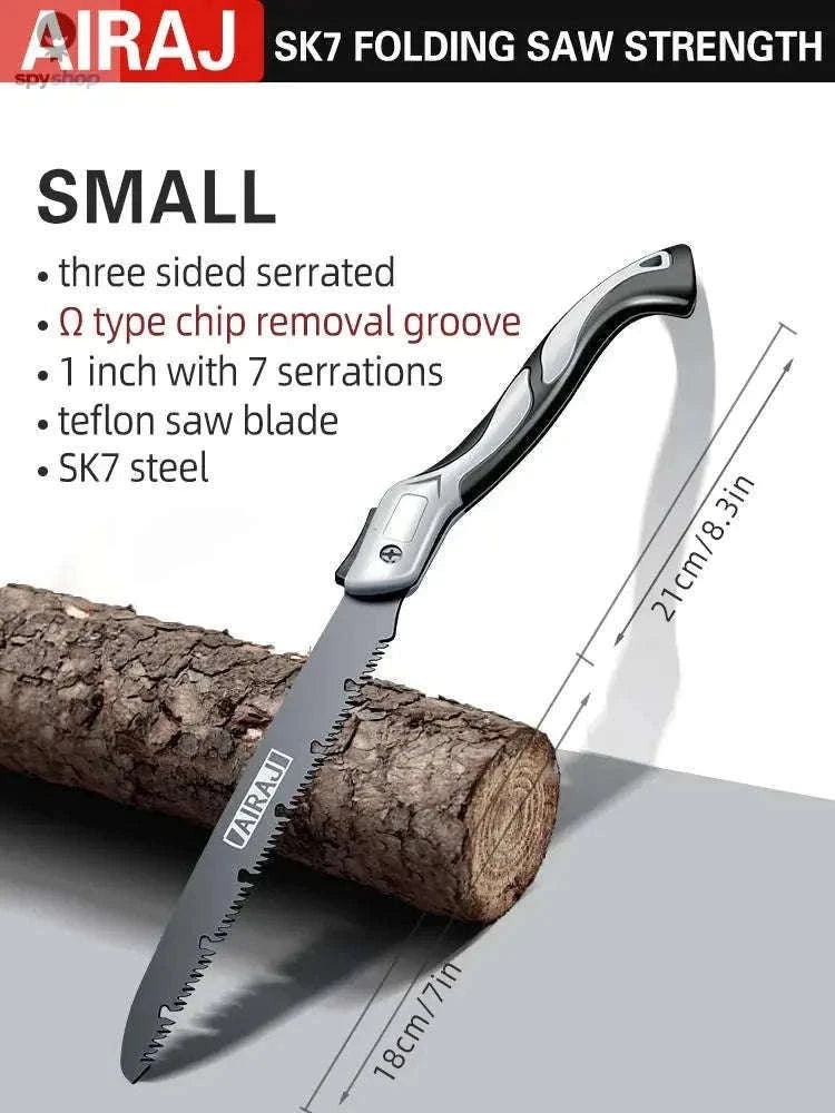 AIRAJ Folding Saw with Fine-Tooth Precision for Clean Cuts-100mm-199mm