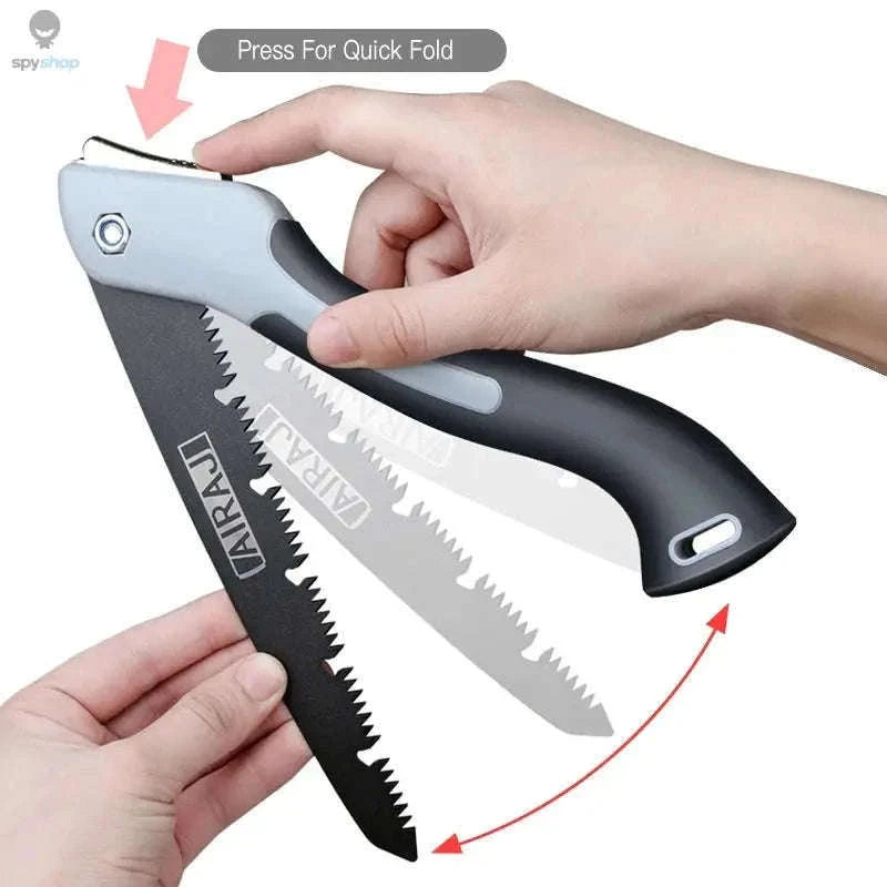 AIRAJ Folding Saw with Fine-Tooth Precision for Clean Cuts-100mm-199mm