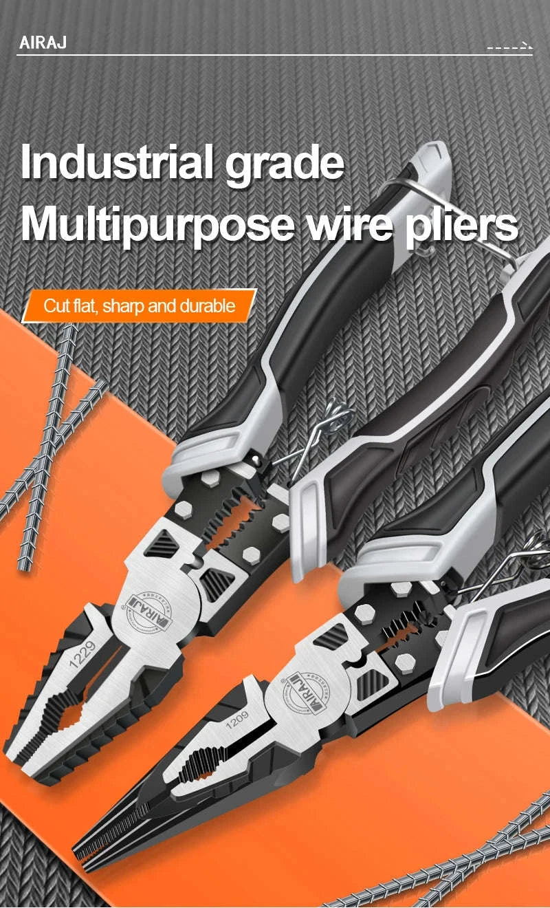 AIRAJ Multifunctional Electrician Pliers Set-3 pcs / United States