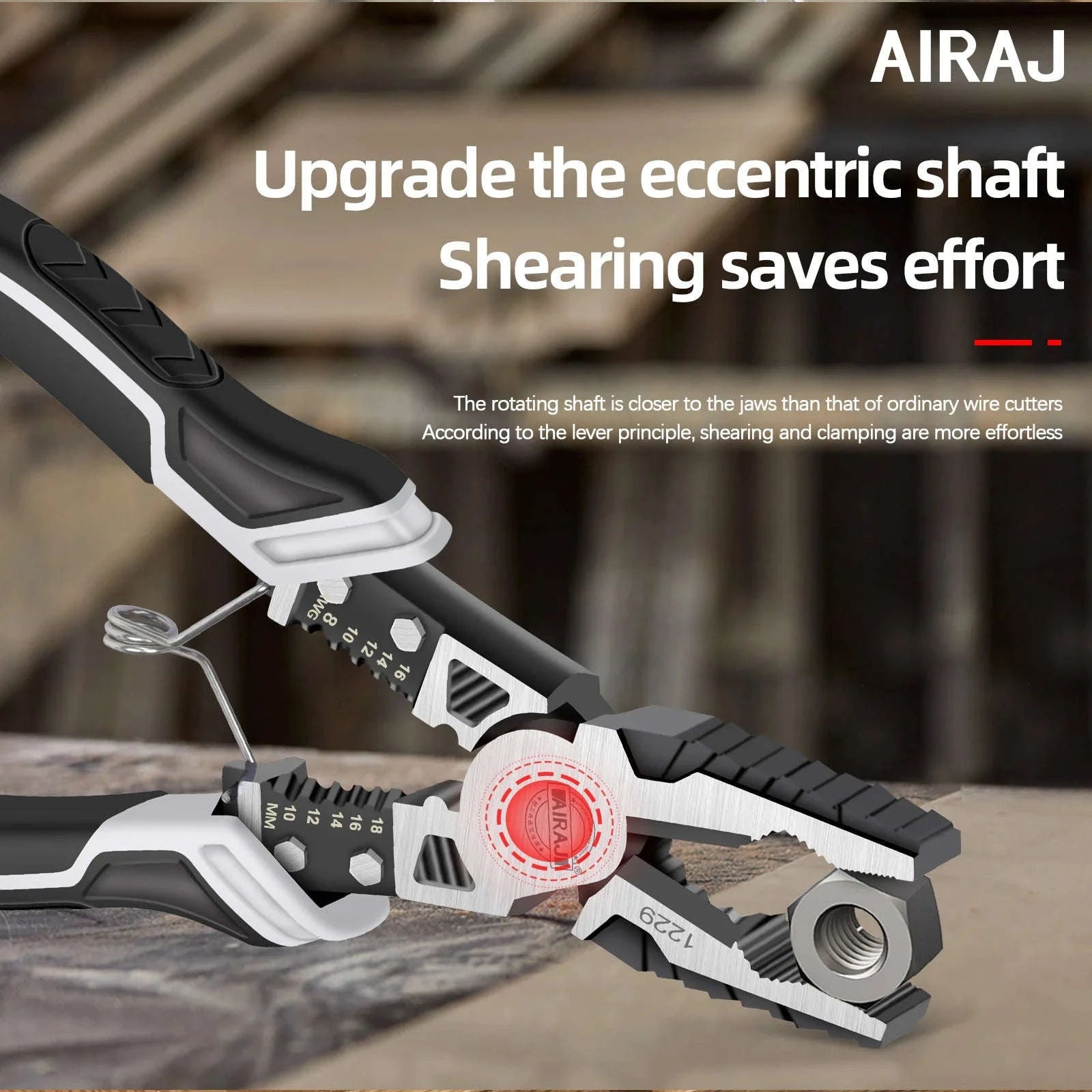 AIRAJ Multifunctional Electrician Pliers Set-3 pcs / United States