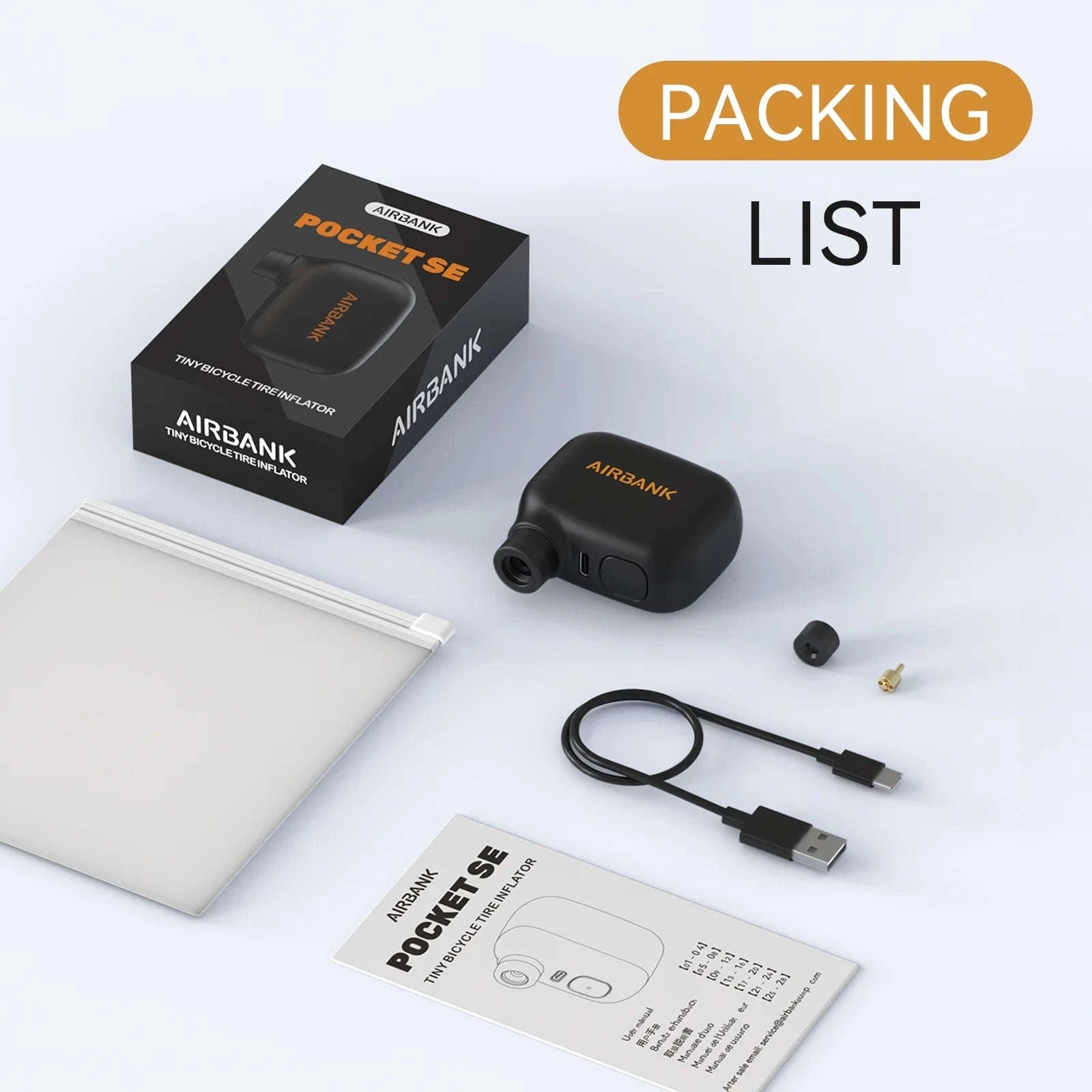 AIRBANK Pocket SE Mini Portable Electric Pump-Pocket SE / japan