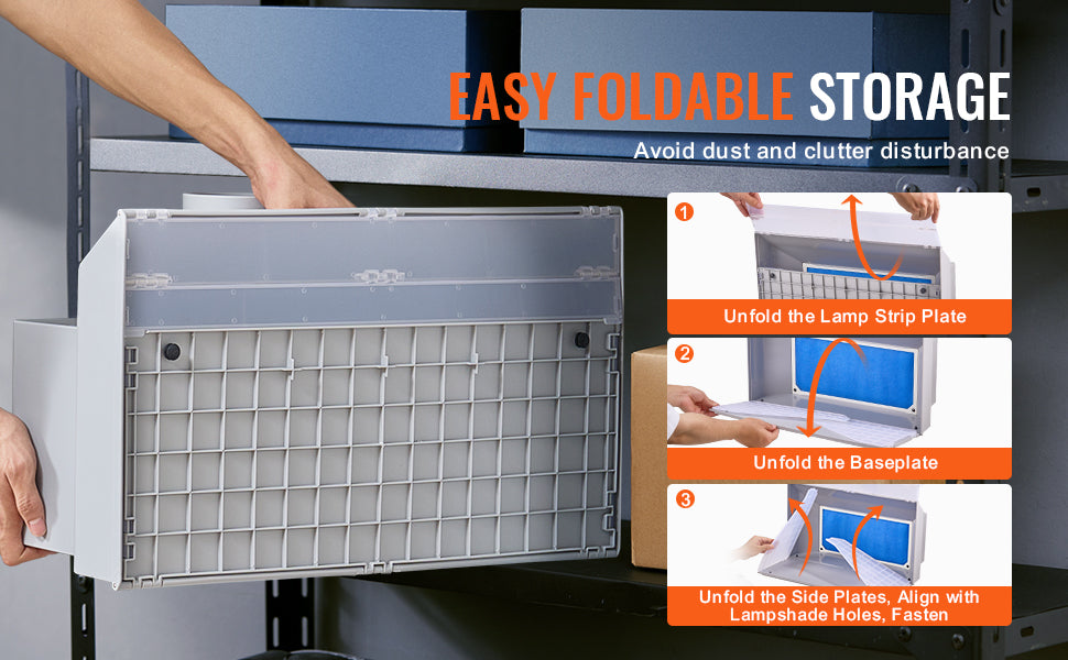 Draagbare Airbrush Spuitcabine met Dubbele Ventilatoren, LED-verlichting en Slang