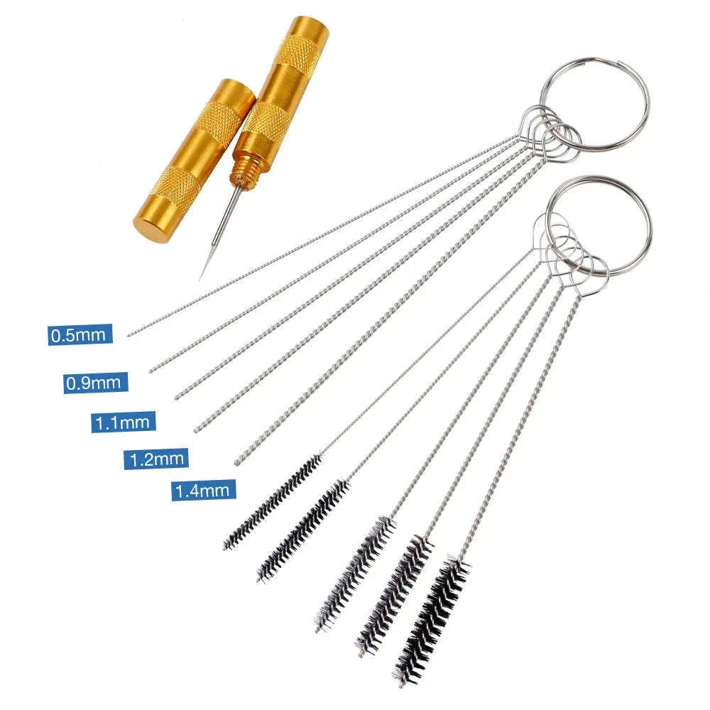 Airbrush Spray Gun Nozzle Cleaning Kit for Precision Care-B STYLE