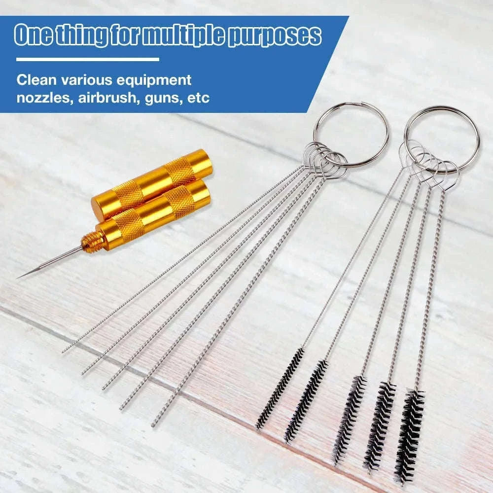Airbrush Spray Gun Nozzle Cleaning Kit for Precision Care-B STYLE