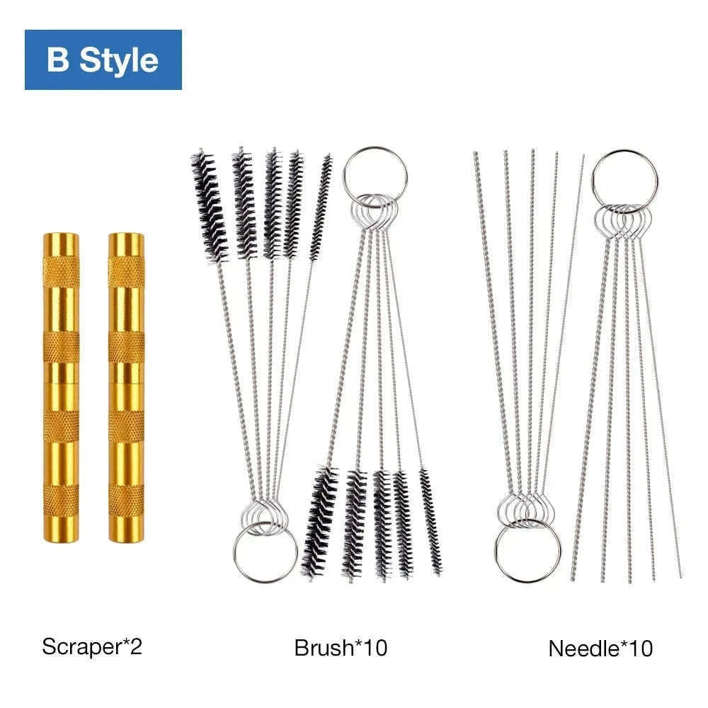 Airbrush Spray Gun Nozzle Cleaning Kit for Precision Care-B STYLE