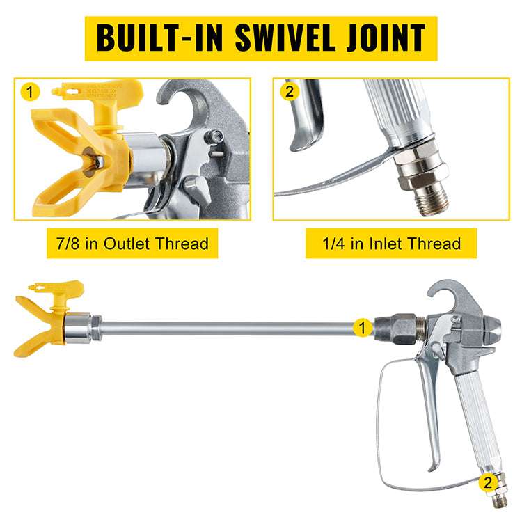 Airless Paint Spray Hose Kit 50ft 3600 PSI with 517 Tip & Rod-50ft / CZECH REPUBLIC