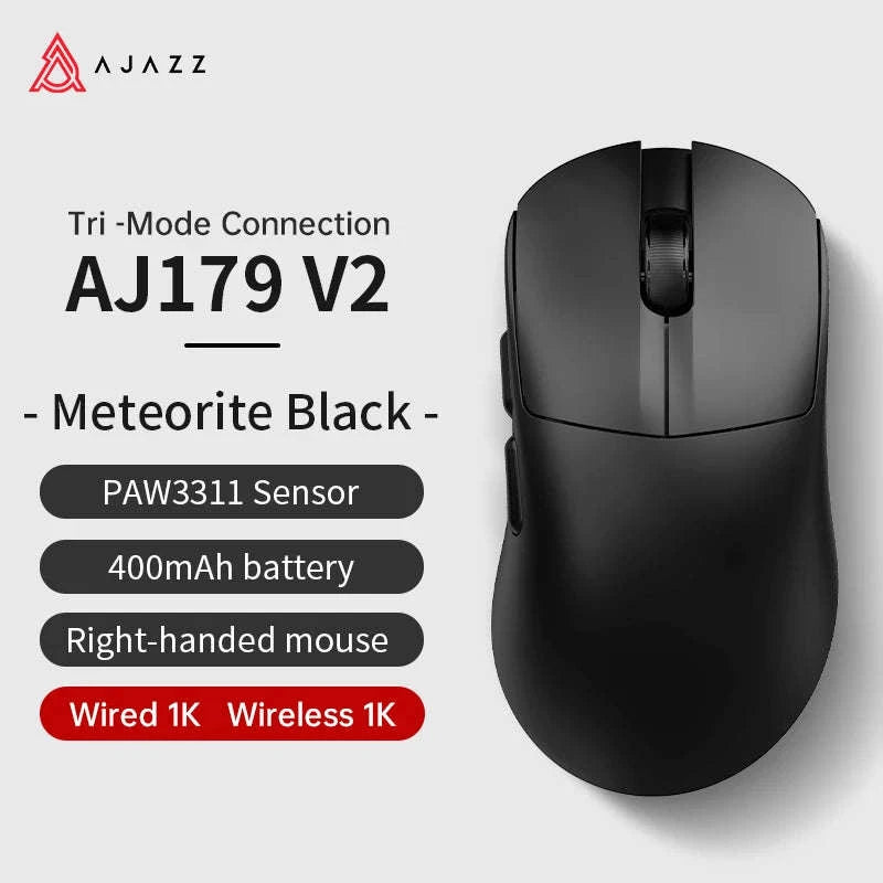 AJAZZ AJ179 PRO Ergonomic Wireless Gaming Mouse-AJ179P MC-Black