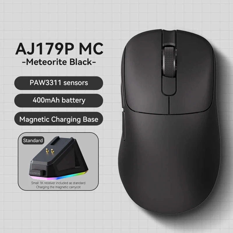 AJAZZ AJ179 PRO Ergonomic Wireless Gaming Mouse-AJ179P MC-Black